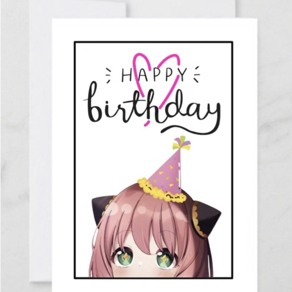 Anya Birthday Card